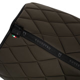 Jumping saddle pad technical fabric with logo
