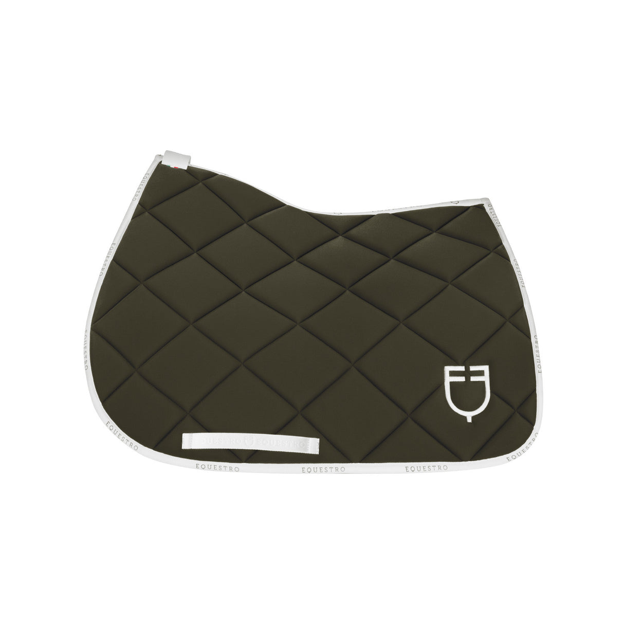 Jumping saddle pad technical fabric with logo