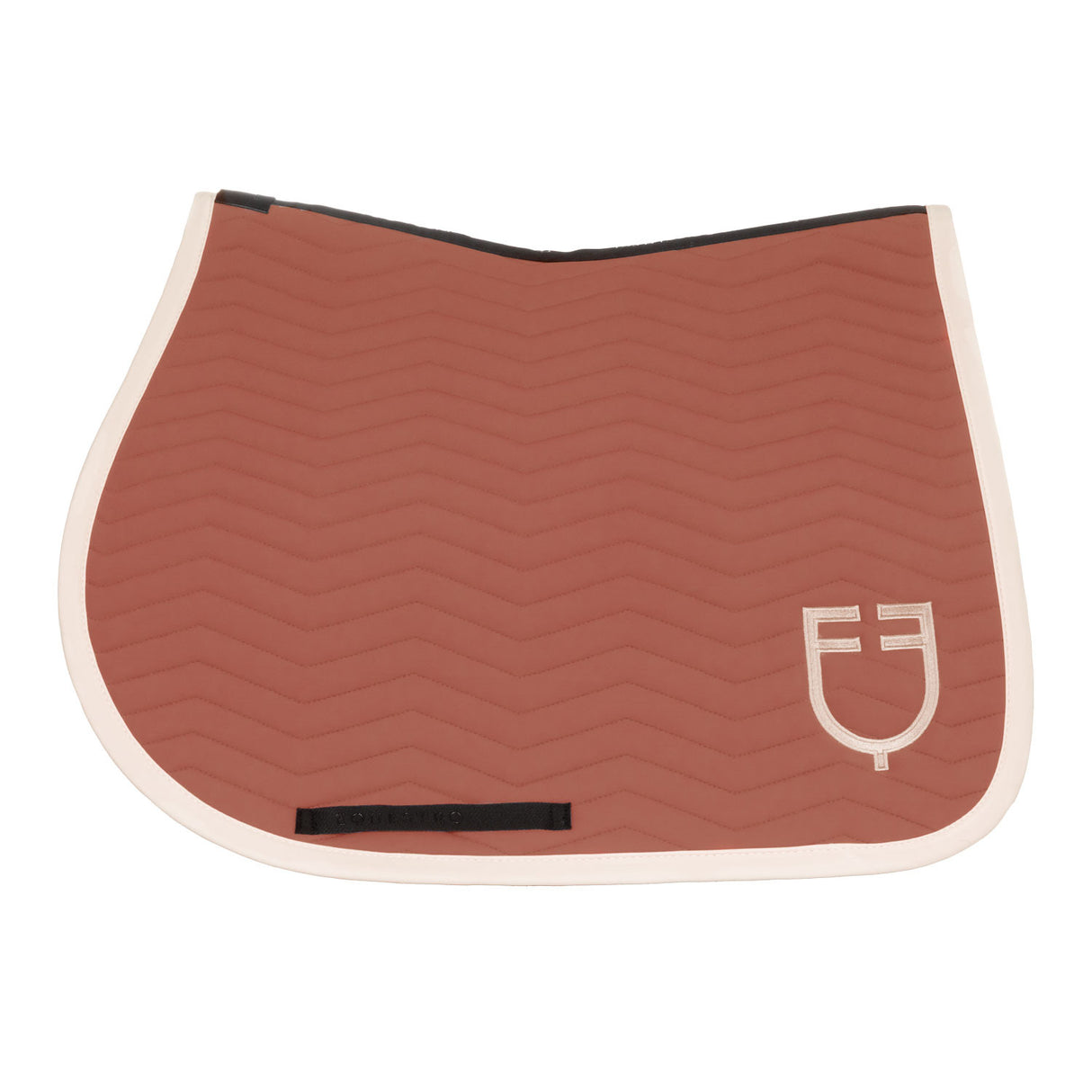 Equestro Wave Quilting Jumping Saddle Pad In Technical Fabric