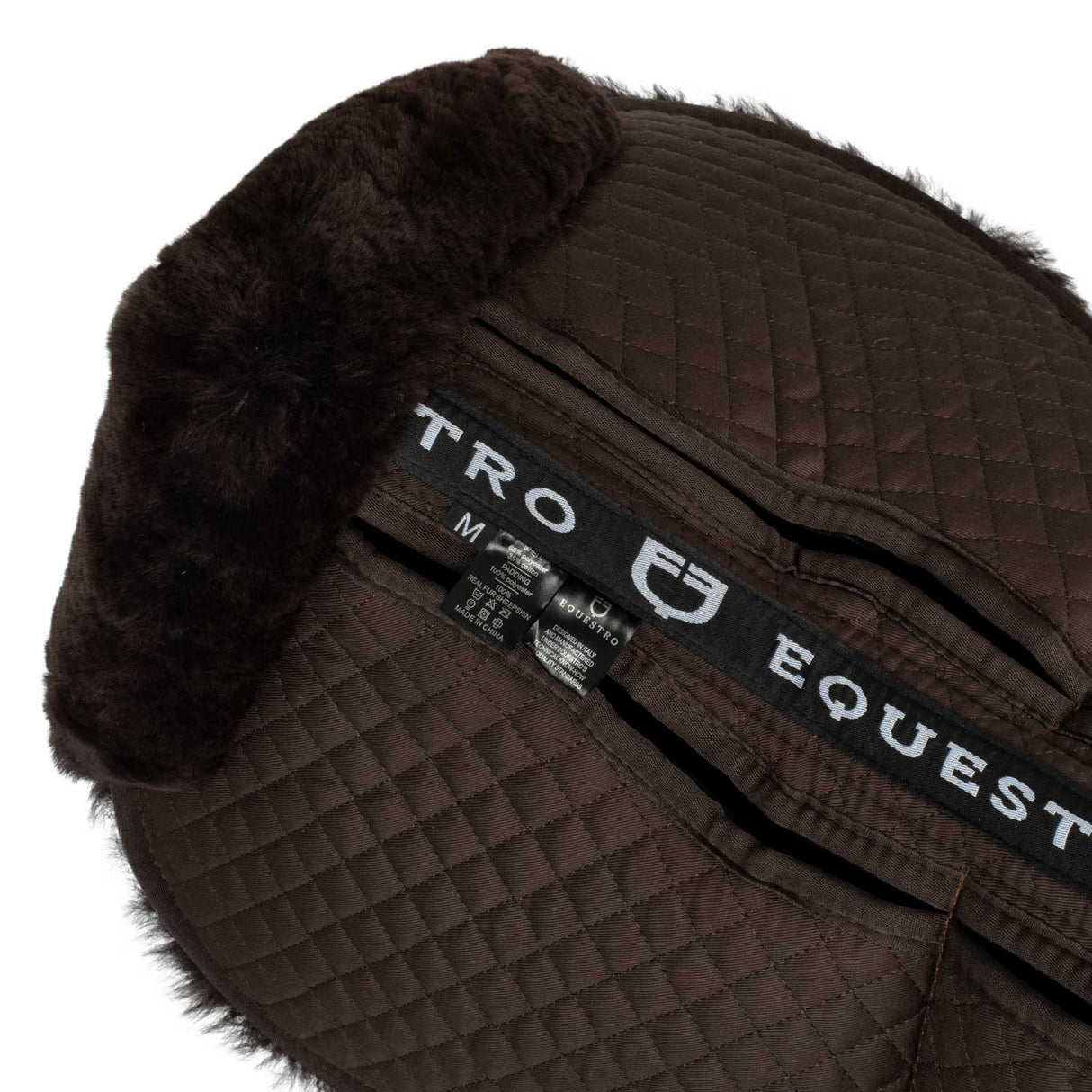 Cotton pad with pockets and sheepskin