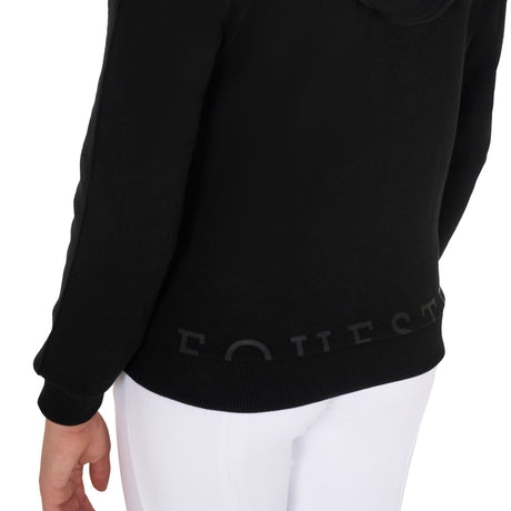 Equestro Girls' Full Zip Sweatshirt Inner Fleece #colour_black