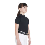 Equestro Kids' Slim Fit Training Polo Shirt High Performance
