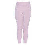 Equestro Girls' Slim Fit Grip Leggings With Logo