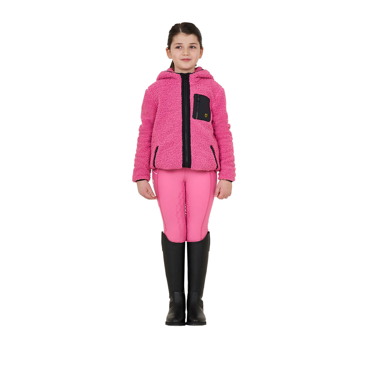 Kids' fleece sweatshirt with front zip