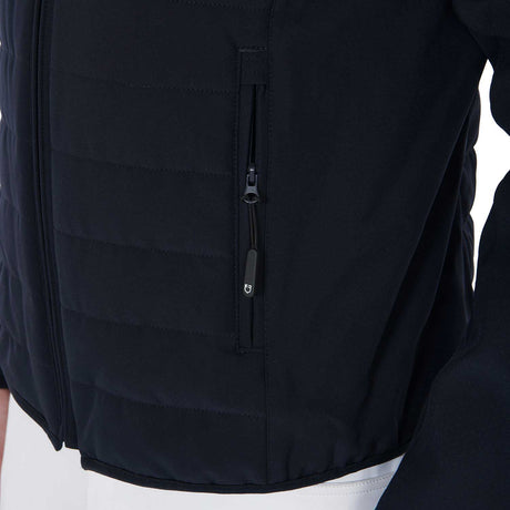 Equestro Men's Jacket In Perforated Technical Fabric #colour_blue