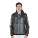Equestro Men's Transparent Technical Raincoat #colour_grey