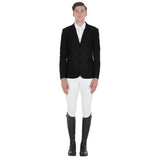 Men's competition jacket three buttons perforated fabric