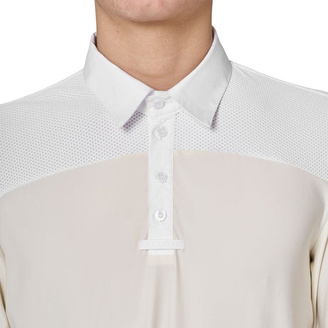 Men's long-sleeved competition polo shirt
