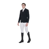 Men's competition jacket with contrasting embroidered logo