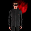 Equestro Equestro Ridertechnology Men's Technical Hooded Sweatshirt #colour_black
