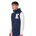 Men's institutional two-tone hoodie with front zip