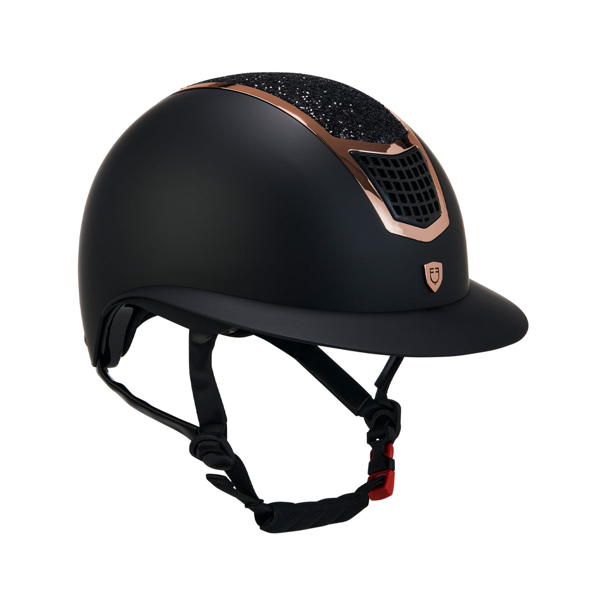 Equestro Helmet With Rhinestones And Wide Visor
