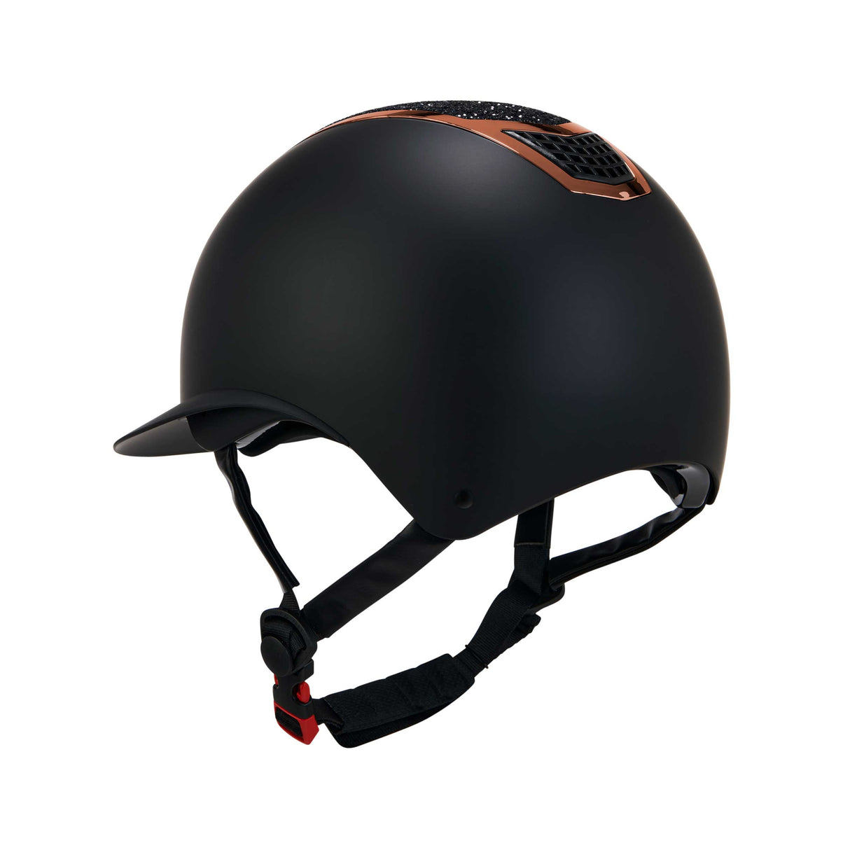 Equestro Helmet With Rhinestones And Wide Visor