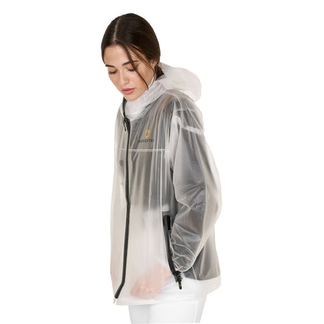Equestro Unisex Basic Raincoat #colour_white