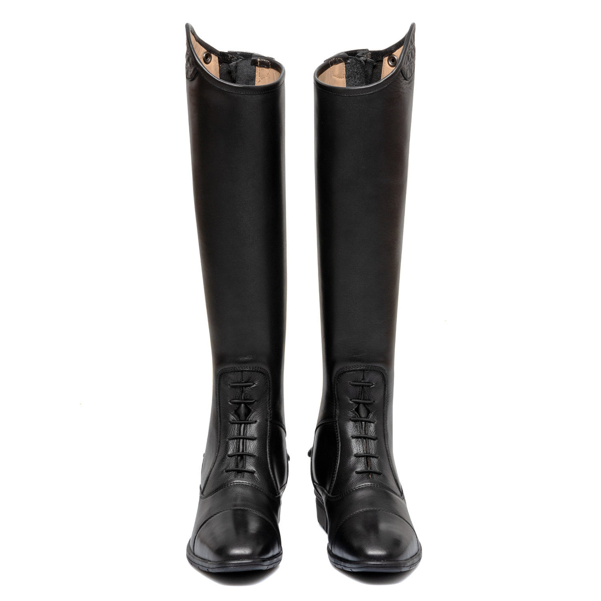 Unisex boots with laces and multilogo insert