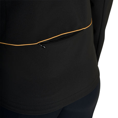 Women's slim fit softshell jacket with windproof zip