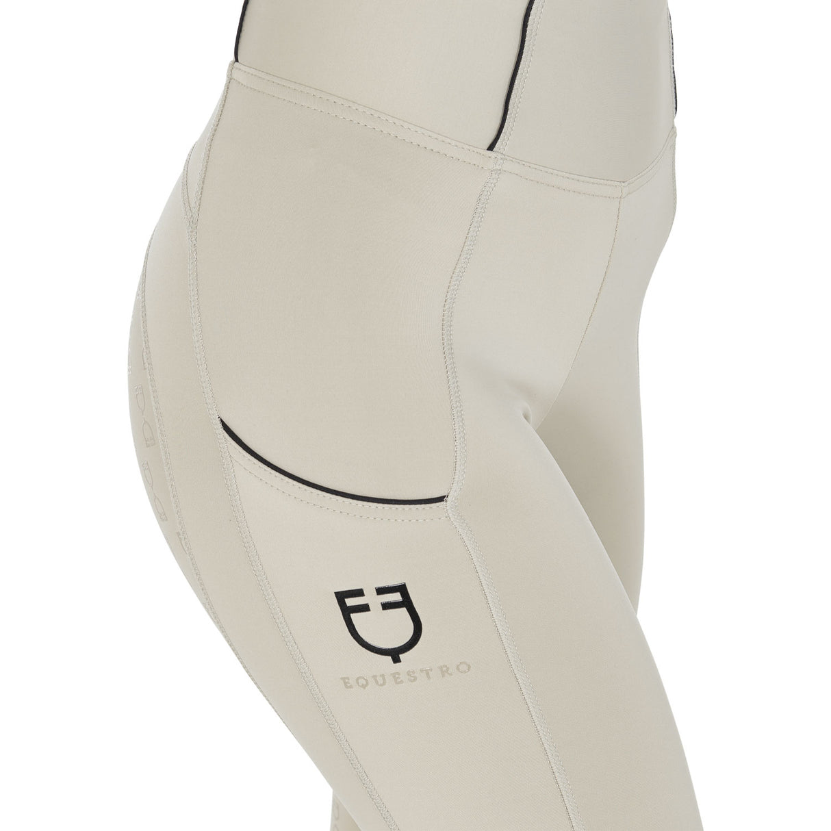 Equestro Women's Slim Fit Full Grip Leggings