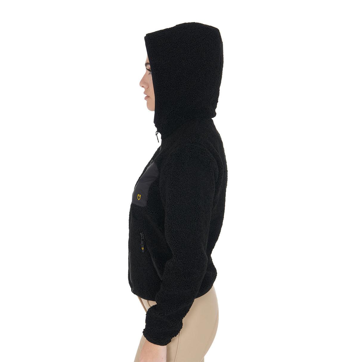 Women's sweatshirt in fleece with front pocket