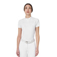 Equestro Ridertechnology women's competition polo shirt perforated fabric