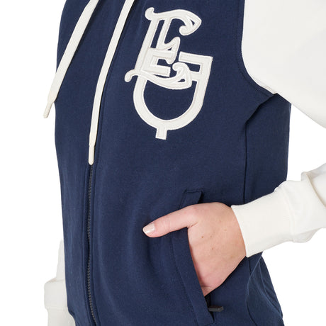 Women's EQ two tone hoodie with front zip