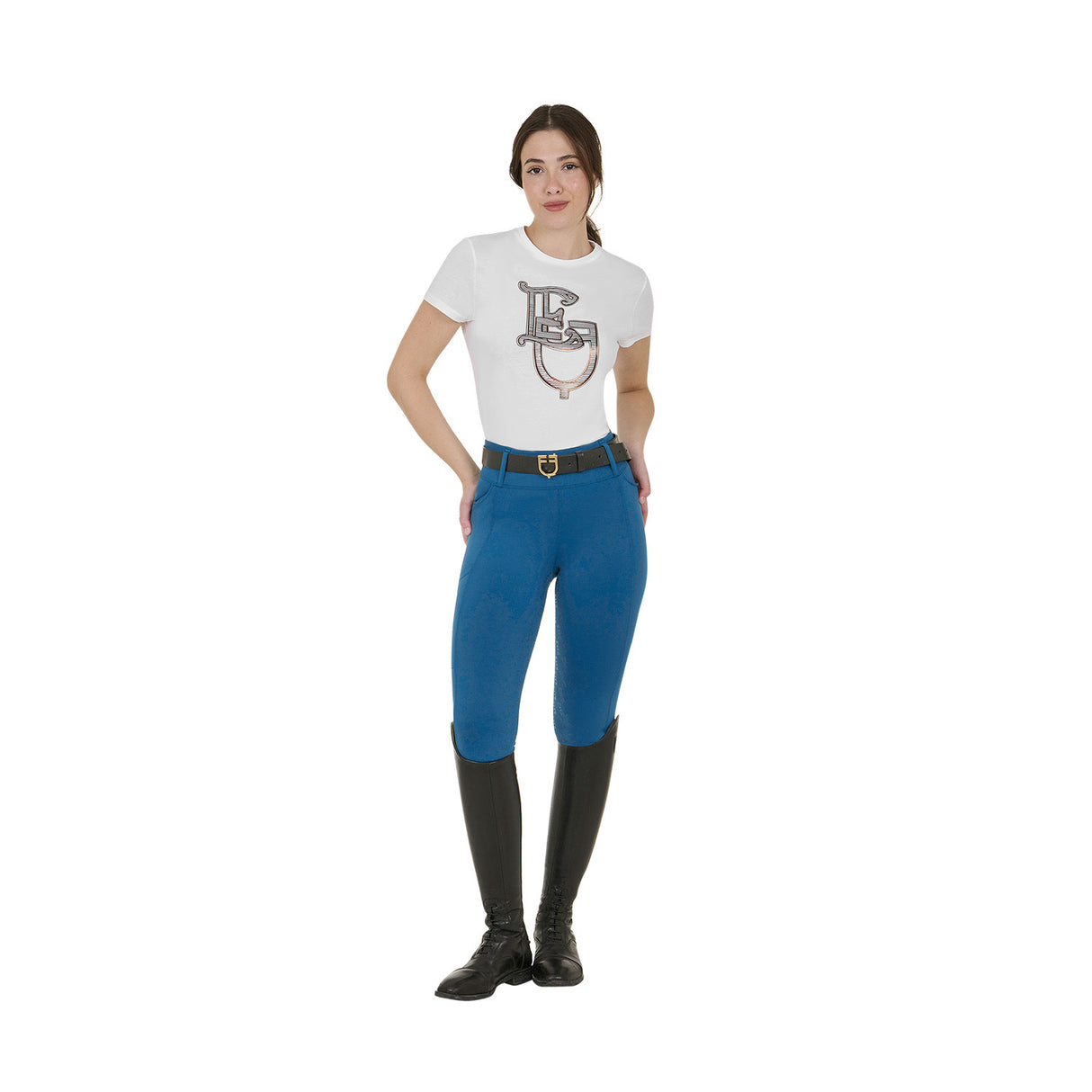 Women's high-waisted leggings with belt loops