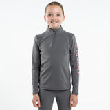 EQUIDRY Children's Water Repellent Base Layer #colour_grey-pale-pink