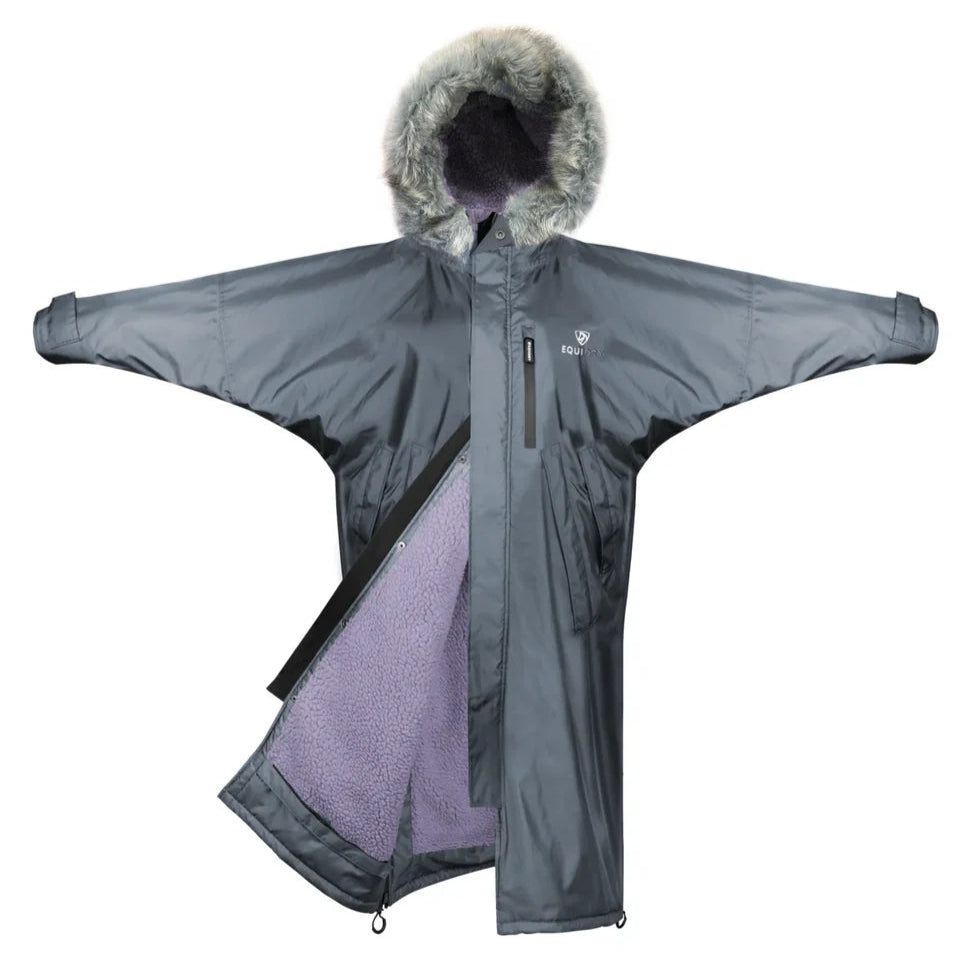 EQUIDRY Children's Thick Fleece Evolution #colour_grey-lilac