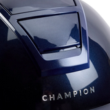 Champion Insight Oval Standard Peak Riding Hat #colour_metallic-navy