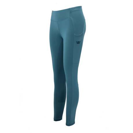 Woof Wear Young Rider Pro Tights #colour_mineral-blue