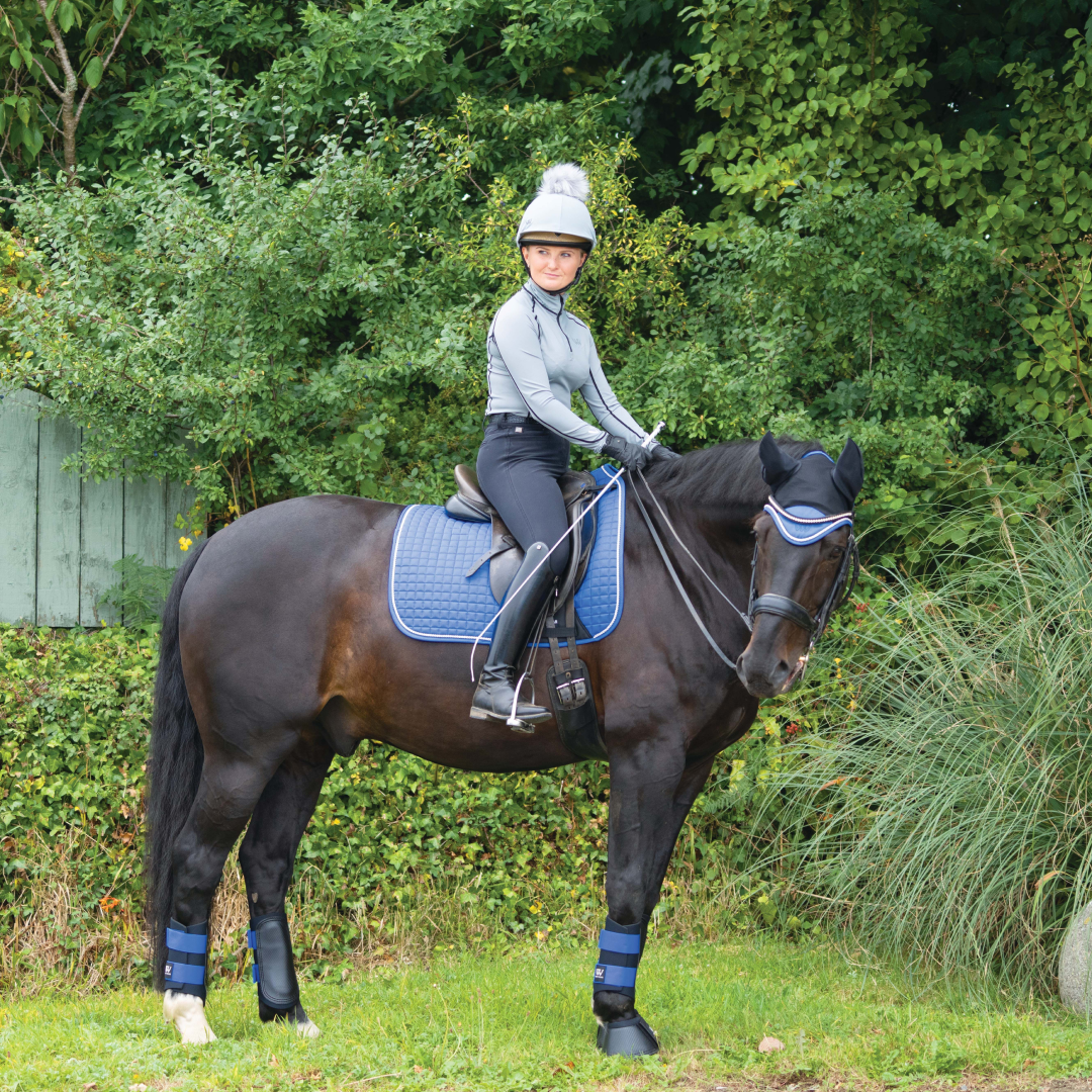 Woof Wear Colour Fusion Dressage Saddlecloth #colour_electric-blue
