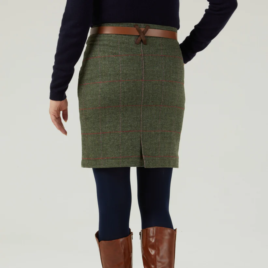 Alan Paine Combrook Ladies Skirt #colour_heath