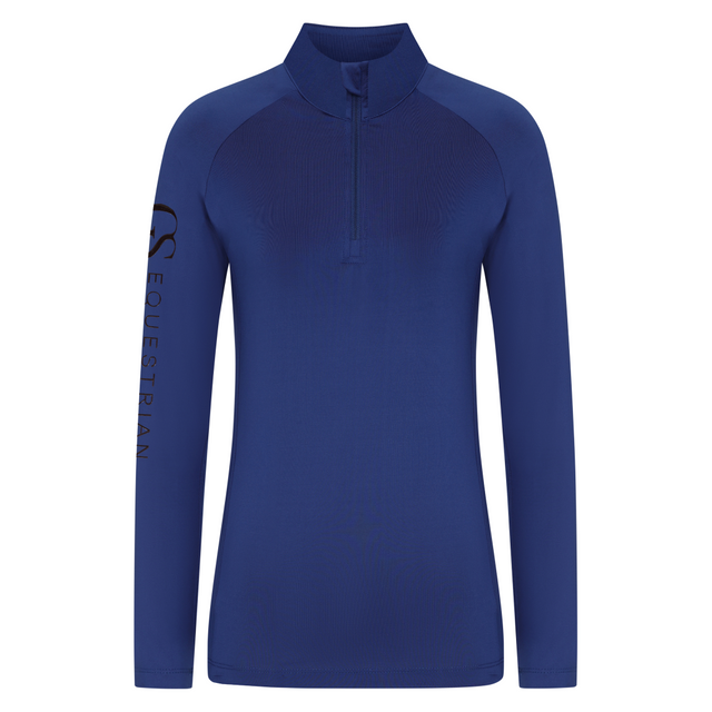 GS Equestrian Children's Momentum Long Sleeve Base Layer #colour_navy