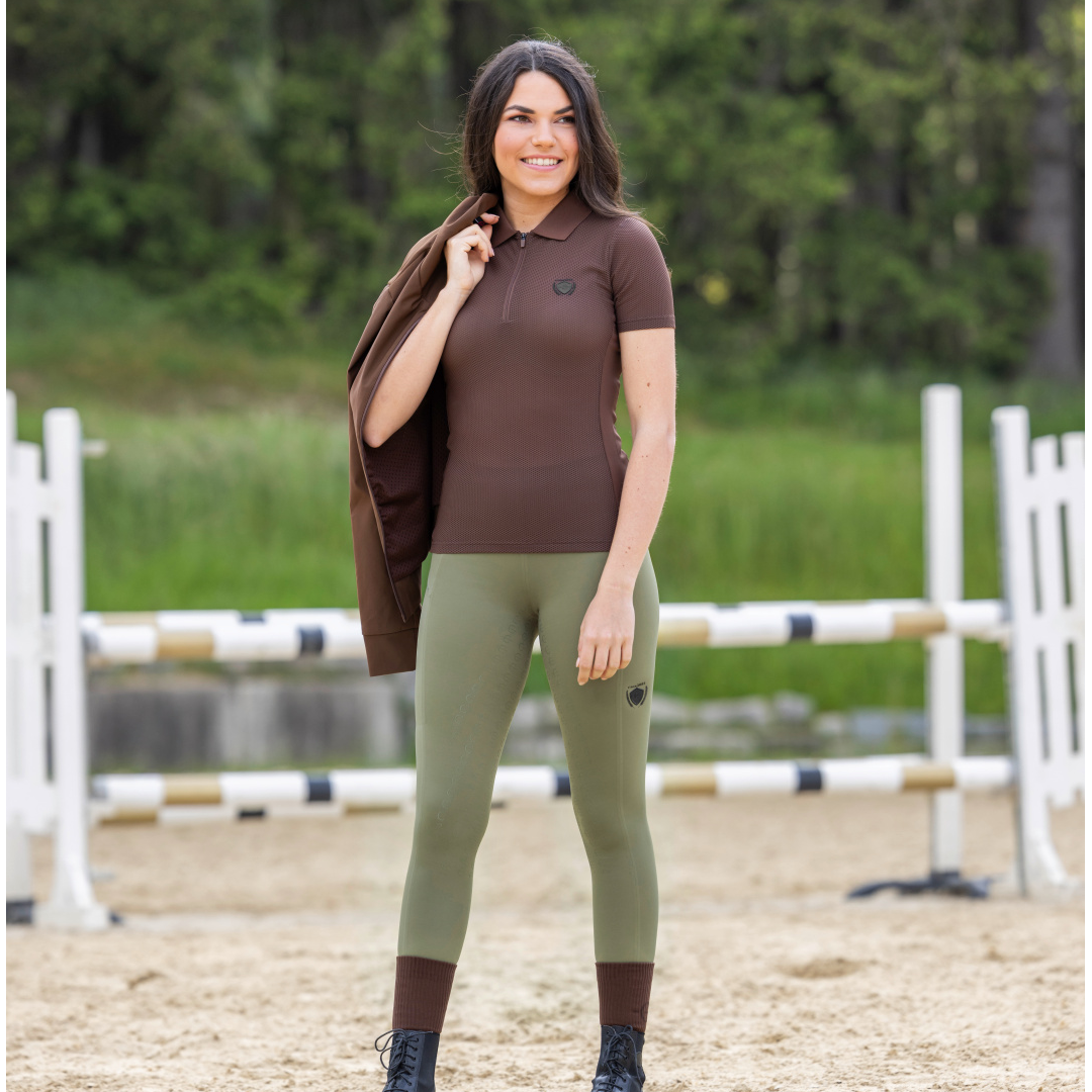 Covalliero Ladies Riding Tights #colour_olive