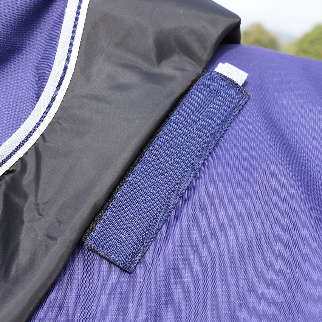 Shires Highlander Original Lite Turnout Rug & Neck #colour_navy