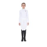 Equestro Girls' Long-Sleeved Competition Polo Shirt Equestro X Fise