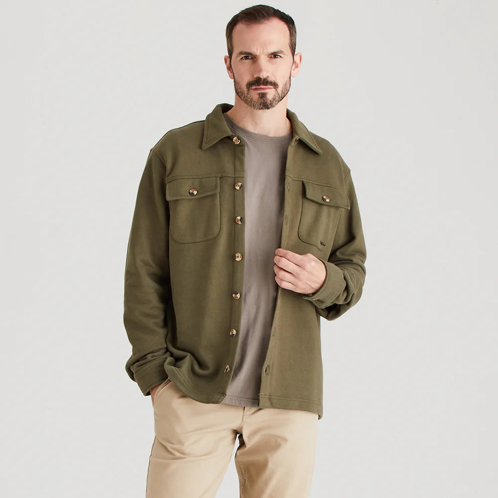 Ridgeline Mens Burnham Work Shirt #colour_ivy-green