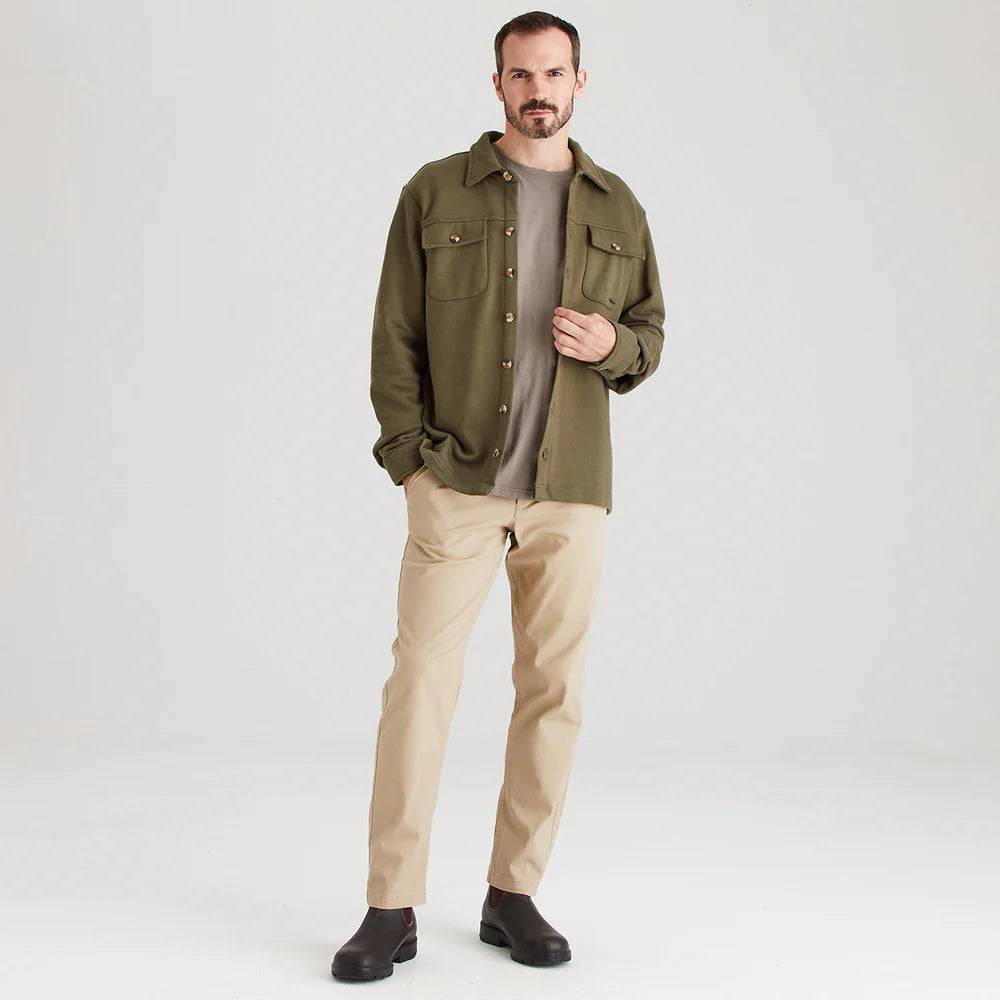 Ridgeline Mens Burnham Work Shirt #colour_ivy-green