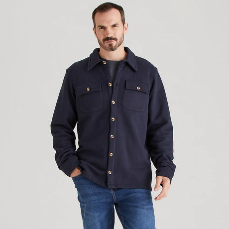 Ridgeline Mens Burnham Work Shirt #colour_navy