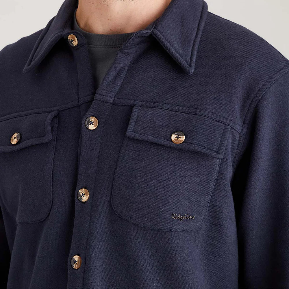 Ridgeline Mens Burnham Work Shirt #colour_navy