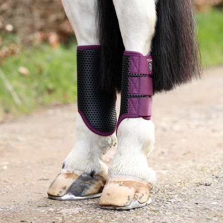 Equilibrium Tri Zone Brushing Boots #colour_black-plum