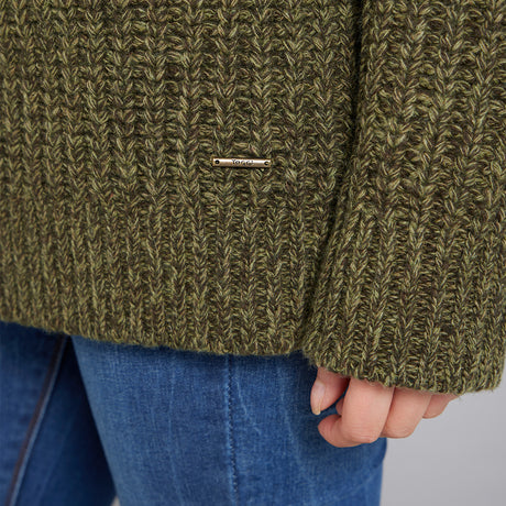 Toggi Ruislip Chunky Kit Sweater #colour_olive-green