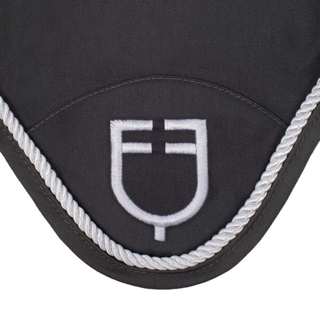 Equestro Fly Veil In Cotton With Central Logo #colour_grey