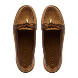 Chatham Rota G2 Nubuck Slip On Boat Shoe #colour_walnut-brown-snake