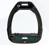 Flex-On Safe-On Inclined Ultra Grip Stirrups - Black/Black/Dark Green