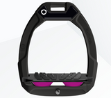 Flex-On Safe-On Inclined Ultra Grip Stirrups - Black/Black/Plum