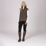 Shires Aubrion Heritage Unisex Fleece Gilet #colour_dark-olive
