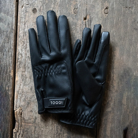 Toggi Stoneleigh Children's Riding Gloves #colour_black
