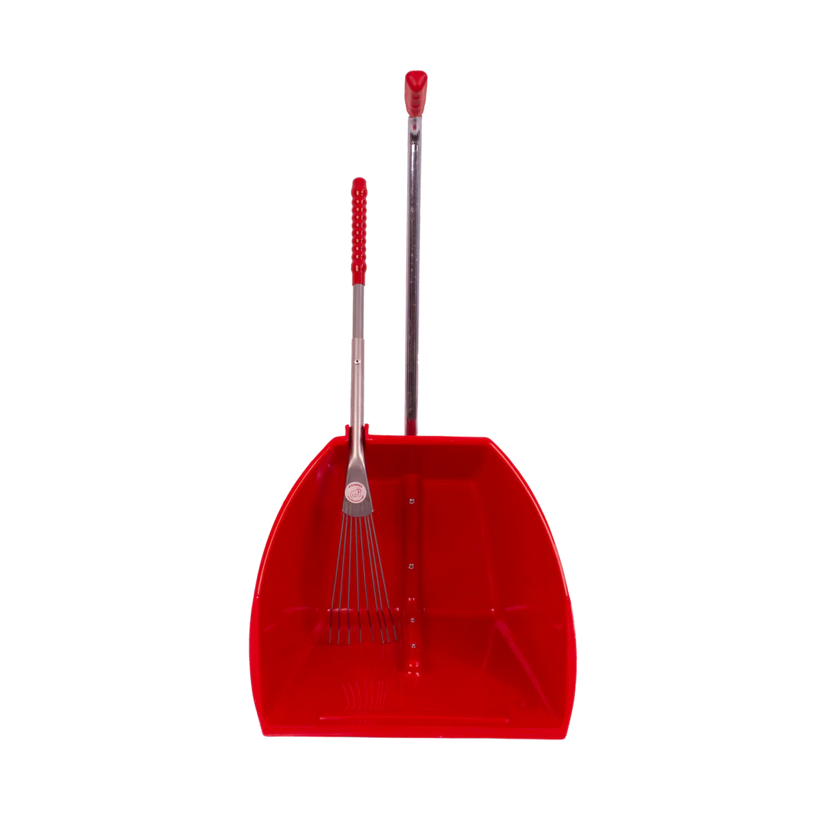Red Gorilla Big Tidee with Long Metal Rake #colour_red