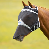 Masque cheval anti mouches avec protection nez Shires sans oreilles Masque cheval anti mouches avec protection nez Shires sans oreilles