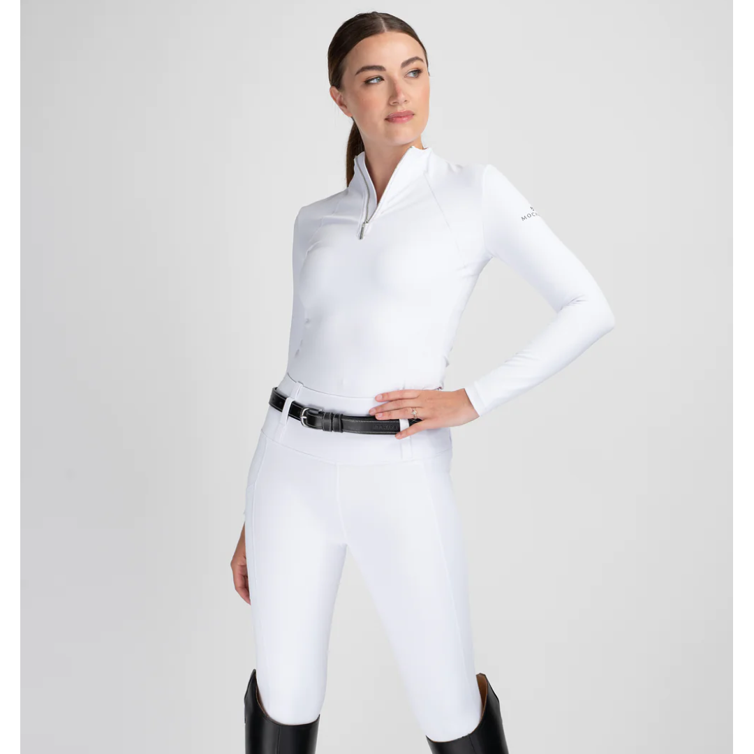 Mochara Full Seat Pull On Breeches #colour_white